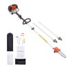 Gas Pole Saw, 33CC 2 Stroke Gas Powered Pole Saws with 8 in Cutting Bar, Cordless Tree Trimmer with 30 fl.oz Fuel Tank, 6.7 to 11.6 ft Extendable