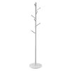 Coat Rack, Freestanding Coats Rack Stand with Stable Marble Base & 8 Hooks, Free Standing Hall Coat Tree for Entryway, Bedroom, Office, Living Room