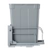 Pullout Trash Can for Kitchen Cabinets, 35 QT Garbage Waste Recycling Bin, Under Mount Waste Container