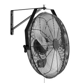 18 Inch Industrial Wall Mount Fan, High Velocity 4000 CFM Indoor Fan with 3 Speeds, Powerful Motor Garage Wall Fan with Aluminum Blades for Workshop