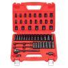 3/8 in Drive Impact Socket Set, 50 Piece, 6 Point Deep & Shallow Impact Sockets