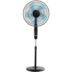 18-Inch Pedestal Fan, 2700 CFM Standing Floor Fan with Remote Control, 9 Speeds & 3 Modes, Oscillating Adjustable Height