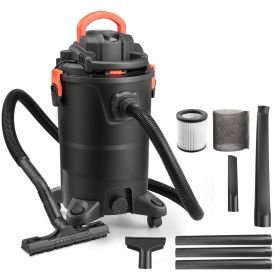 3-in-1 Shop Vac, 11 Gallon Wet Dry Shop Vacuum, 4.5 Peak HP Portable Vacuum Cleaner with Blower, Dual-Filter, 1350W Input Power, 1.25in x 7ft Hose