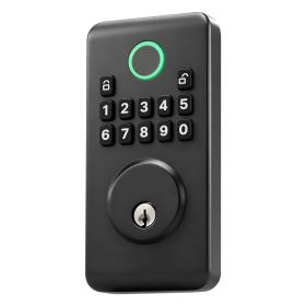 Keyless Entry Door Lock, Electronic Deadbolt with Customizable User Codes, Pioneering Easy-Grip Design, Keyed Entry, Auto Lock, Anti-Peeking Password