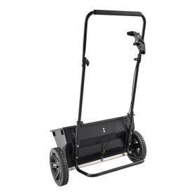 Walk-Behind Push Spreader, 50LBS Capacity, Drop Spreader with Hopper Grate, 18 in Spreading Width & 30 Settings, 10 in All Terrain Tires