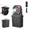 Misting Fan, More than 2700RPM Motor Mister Fan, Mister Cooling Fans with 2.38 gal Water Tank, 10000mAh Battery, 4-Speed Wind & 5 Lighting Modes