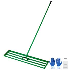 Lawn Leveling Rake, 48"x10" Level Lawn Tool, Heavy-duty Lawn Leveler with 78" Steel Extended Handle, Yard Leveling Rake Suit for Garden, Golf Lawn