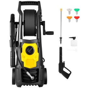 Electric Pressure Washer, 2000 PSI, Max. 1.76 GPM Power Washer w/ 30 ft Hose, 5 Quick Connect Nozzles, Foam Cannon, Portable to Clean Patios, Cars