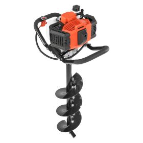 Post Hole Digger, 43cc 1250W Auger Post Hole digger, Gas Powered Earth Digger with 8" Earth Auger Drill Bit, 30 inch Long Alloy Steel Auger