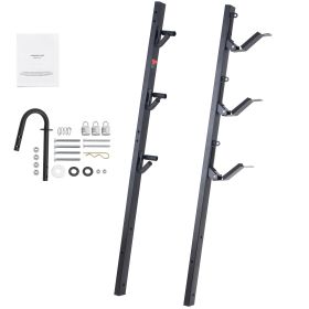 Trimmer Rack, 3 Place Weeder Trimmer Rack, Locking Trim Holder Landscape Trailer Rack Carrier Mount on Open Pickup/Trailer Enclosed Trailers, Pair