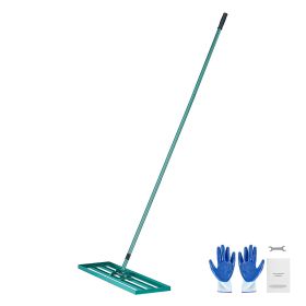 Lawn Leveling Rake, 36"x10" Level Lawn Tool, Heavy-duty Lawn Leveler with 78" Steel Extended Handle, Yard Leveling Rake Suit for Garden, Golf Lawn