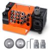 Drill Bits Sharpener, 3-20mm End Mill Grinder Sharpener, Lip Relief Angle & 95°-135° Point Angle Adjustable Drill Bit Re-Sharpener