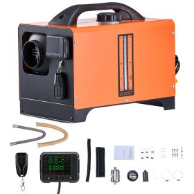 Diesel Air Heater, 8 kW DC12-24V, Fast Heating Diesel Parking Heater with Remote Control and Square Color Digital Display, Low Noise