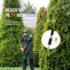 20V Cordless Hedge Trimmer, 18 inch Double-edged Steel Blade, Pole Hedge Trimmer Kit 20V Battery, Fast Charger Included