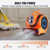 Floor Blower, 1/4 HP, 1000 CFM Air Mover for Drying and Cooling, Portable Carpet Dryer Fan with 4 Blowing Angles and Time Function, for Janitorial