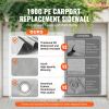 Carport Replacement Canopy Cover Side Wall 12 x 20 ft, Garage Tent Shelter Tarp Heavy-Duty Waterproof & UV Protected