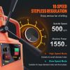 Magnetic Drill, 1550W Motor 2 in Boring Diameter, 2922 lbf Portable Electric Mag Drill Press, 0-500 RPM Variable Speed