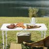 120 x 60 x 70 4Ft Portable Multipurpose Folding Table White