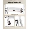 3 Step Ladder, Folding Step Stool with Wide Anti-Slip Pedal and Comfort Handgrip, 330 lbs Capacity Portable Aluminum Stepladder, Multi-Use for Kitchen