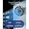 18 Inch Industrial Wall Mount Fan, High Velocity 4000 CFM Indoor Fan with 3 Speeds, Powerful Motor Garage Wall Fan with Aluminum Blades for Workshop