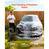 Gas Pressure Washer 2900 PSI and 1.85 Max GPM, Upgrade Aluminum Pump with Spray Gun and Wand, 4 Nozzle Set, Low Profile Power Washer for Cars, Fences