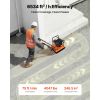 Plate Compactor, 6.5 HP 196CC Gas Engine, 5700 VPM Vibrating Ground Rammer, 4047 lbs Compaction Force, 21 x 16 in Plate