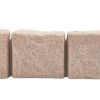 Faux Stone Landscape Edging, 46.8 x 3.9 in Realistic Lawn Edging, Flexible Brick-Sized Garden Edging Border with Anchoring Spikes