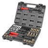49-Piece Thread Chaser Set, UNC UNF and Metric Thread Restorer Tool, Rethreading Tool Kit with 22 Taps 24 Dies 3 Thread Files Storage Case