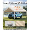 Carport Replacement Canopy, 12 x 20 ft Potable Garage Tent Top Tarp, UV-Resistant & Waterproof Car Shelter Tarp