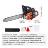 Gas Chainsaw, 52CC 18" 2.55HP, Gasoline Powered Chain Saw, Handheld Cordless Petrol Chainsaws for Tree Wood Branch Cutting, Tree Trimming