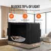 Bed Tent, Pongee Fabric, 3 Doors Breathable Dream Tent with 0.37 in Fiber Poles on Bed Privacy, Full Size 70% Blackout Sleeping Bed Canopy