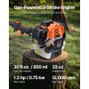 Gas Pole Saw, 33CC 2 Stroke Gas Powered Pole Saws with 8 in Cutting Bar, Cordless Tree Trimmer with 30 fl.oz Fuel Tank, 6.7 to 11.6 ft Extendable