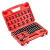 3/8 in Drive Impact Socket Set, 50 Piece, 6 Point Deep & Shallow Impact Sockets