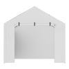 Carport Replacement Canopy Cover Side Wall 10 x 20 ft, Garage Tent Shelter Tarp Heavy-Duty Waterproof & UV Protected