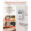 Fingerprint Door Lock Set, Electronic Biometric Deadbolt Keyless Entry Door Lock with Handle, Pioneering Easy-Grip Design, Auto Locking, One-Time Code