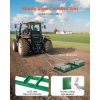 Drag Harrow, 4 ft Heavy Duty Tow Behind Drag Harrow with Adjustable Bars & 72 in Chain, Driveway Grader Landscape Rake for ATV, UTV, Tractor