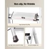 4 Step Ladder, Folding Step Stool with Wide Anti-Slip Pedal and Comfort Handgrip, 330 lbs Capacity Portable Aluminum Stepladder, Multi-Use for Kitchen