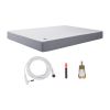 Grounding Sheets, Queen Size, 95% Cotton + 5% Pure Silver Fiber, Earth Grounded Fitted Bed Sheets, with Grounding Cord & Tester