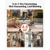 3-in-1 Shop Vac, 11 Gallon Wet Dry Shop Vacuum, 4.5 Peak HP Portable Vacuum Cleaner with Blower, Dual-Filter, 1350W Input Power, 1.25in x 7ft Hose