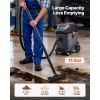 Commercial Shop Vac, 11 Gallon Wet Dry Shop Vacuum, 5.5 Peak HP Portable with One-Button Self-Cleaning, 1350W Input, 1.25in x 7ft Hose, 20ft Cord