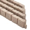 Faux Stone Landscape Edging, 46.8 x 3.9 in Realistic Lawn Edging, Flexible Brick-Sized Garden Edging Border with Anchoring Spikes