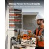Rotary Hammer Drill, 1-9/16 in SDS-Max Cordless, Heavy Duty 20V Battery Powered Rotary Hammer, Including 2 Batteries, Charger, Drill Bit