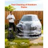 Gas Pressure Washer 2900 PSI and 1.85 Max GPM, Upgrade Aluminum Pump with Spray Gun and Wand, 4 Nozzle Set, Gas Powered Pressure Washer for Cars