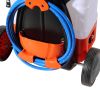 Battery Powered Backpack Sprayer with Cart, 0-94 PSI Adjustable Pressure, 4 Gallon Tank on Wheels, with 8 Nozzles and 2 Wands, 12V 7.2Ah Battery