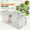 Humane Live Animal Trap, Dimensions 50" x 20" x 26", Crafted from Galvanized Iron, Collapsible Design with Carrying Handle for Capturing Stray Dogs