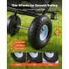 Tow-Behind Spreader, 9.8 ft Spreading Width, Broadcast Spreader with 10" All-Terrain Tires, 85 lbs Capacity Hopper, Adjustable Flow Control