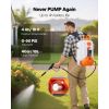 Battery Powered Backpack Sprayer, 4 Gallons Electric Backpack Sprayer, 2 Wands & 8 Nozzles, Adjustable 0-90 PSI, 4H Runtime