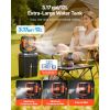 Misting Fan, 2400RPM Motor Camping Misting Fan, Mister Cooling Fans with 3.17 gal Water Tank, 20000mAh Battery, 4-Speed Wind & 3 Lighting Modes