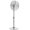 16-Inch High Velocity Pedestal Fan, 1450 CFM Industrial Standing Floor Fan with Handle, 75° Oscillating, 3-Speed Adjustable Height