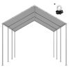 Carport Replacement Canopy, 10 x 20 ft Potable Garage Tent Top Tarp, UV-Resistant & Waterproof Car Shelter Tarp